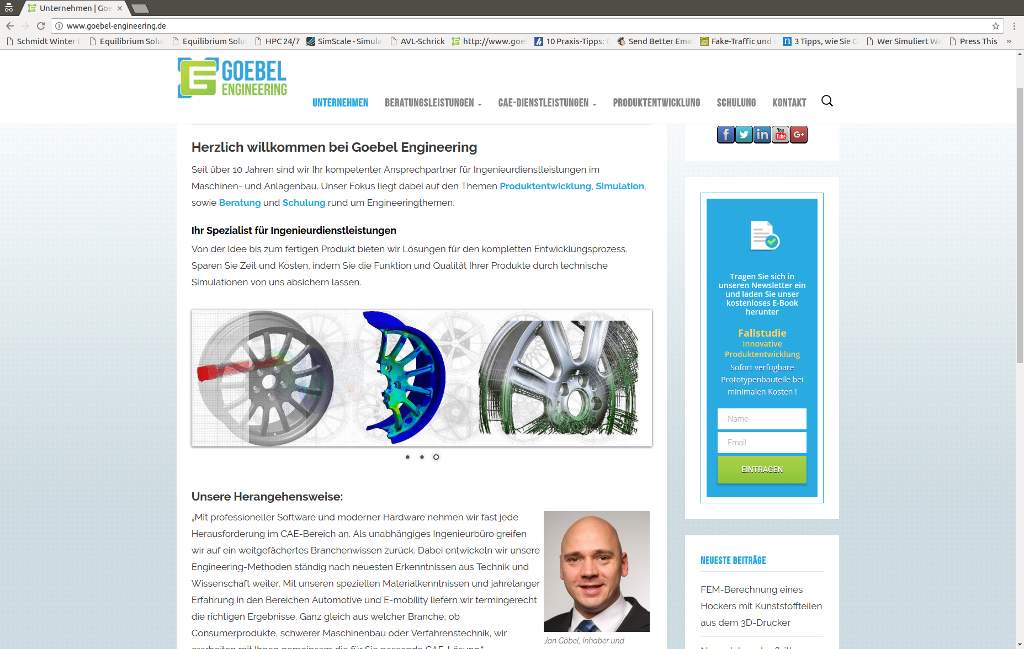 Neue Webseite Goebel Engineering
